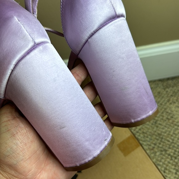 The Drop Women's Hamalie Platform Sandal, Lavender Satin, Size 9 - Picture 6 of 16